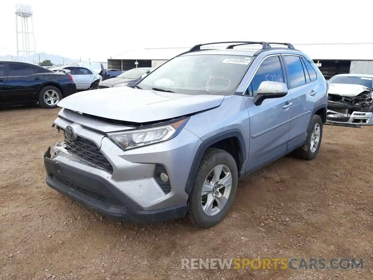 2 Photograph of a damaged car 2T3W1RFVXKW056329 TOYOTA RAV4 2019