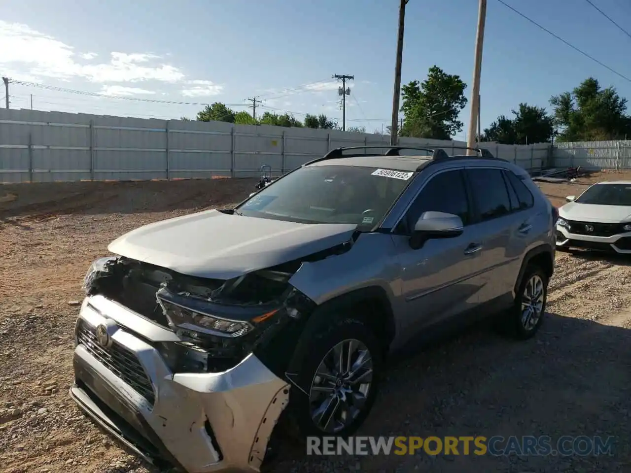 2 Photograph of a damaged car 2T3Y1RFV2KC007345 TOYOTA RAV4 2019