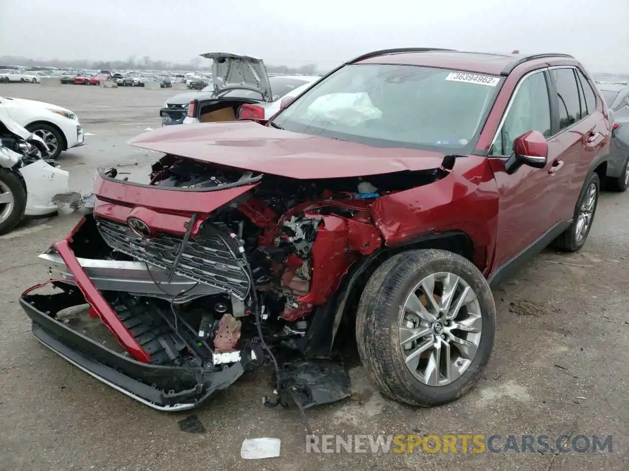 2 Photograph of a damaged car 2T3Y1RFV2KW044684 TOYOTA RAV4 2019