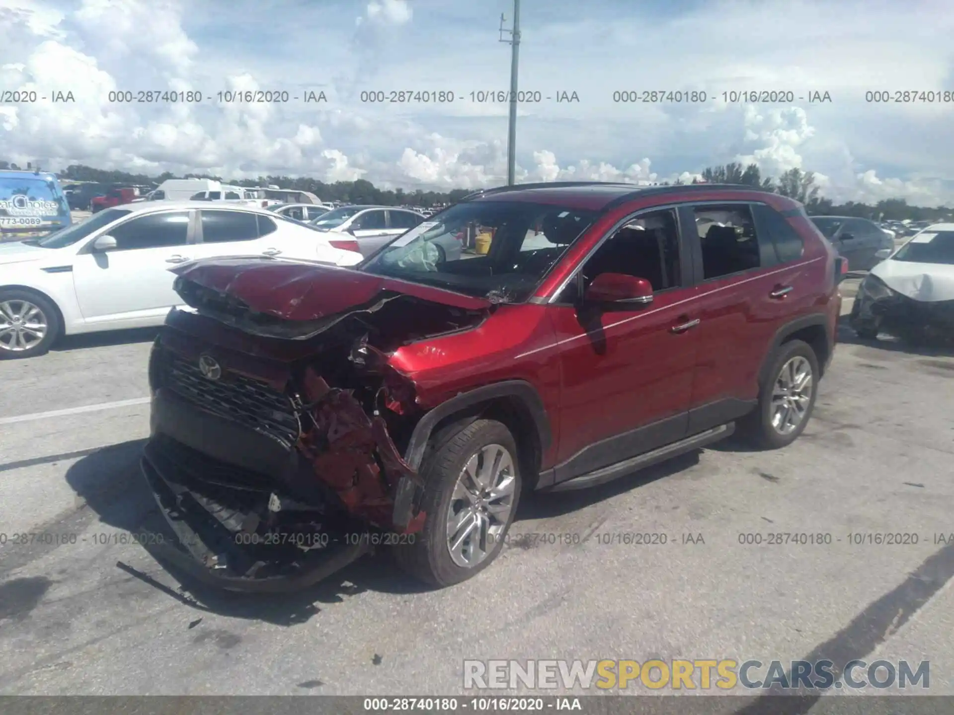 2 Photograph of a damaged car 2T3Y1RFV3KW021298 TOYOTA RAV4 2019