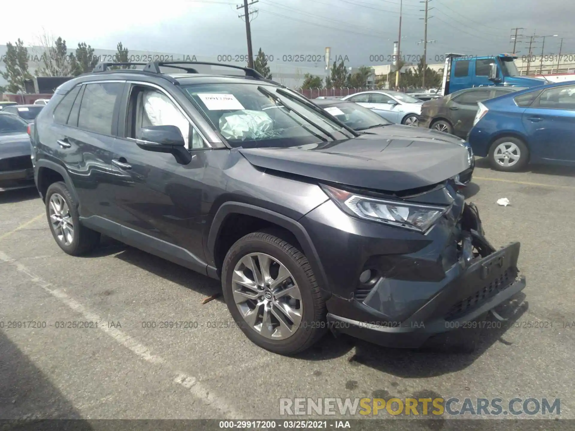 1 Photograph of a damaged car 2T3Y1RFV4KC012174 TOYOTA RAV4 2019