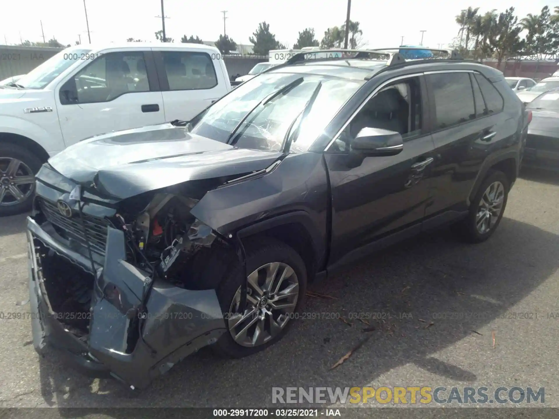 2 Photograph of a damaged car 2T3Y1RFV4KC012174 TOYOTA RAV4 2019