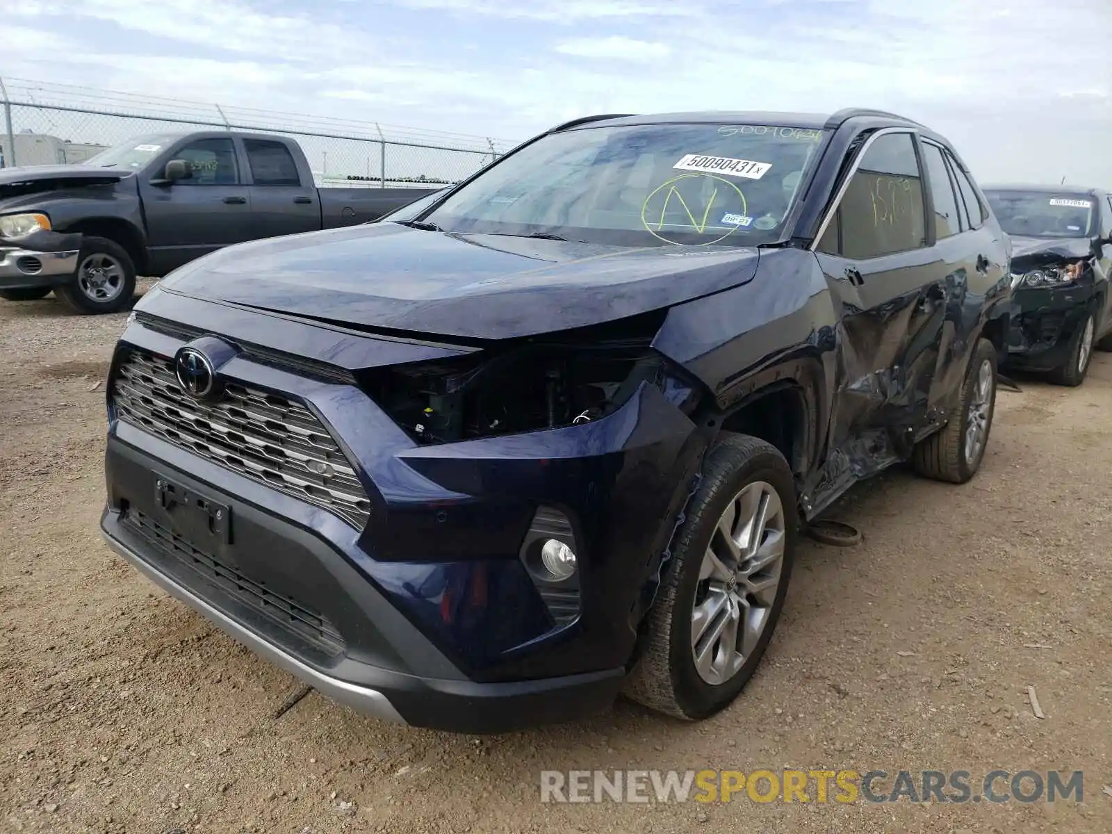 2 Фотография поврежденного автомобиля 2T3Y1RFV4KW026848 TOYOTA RAV4 2019