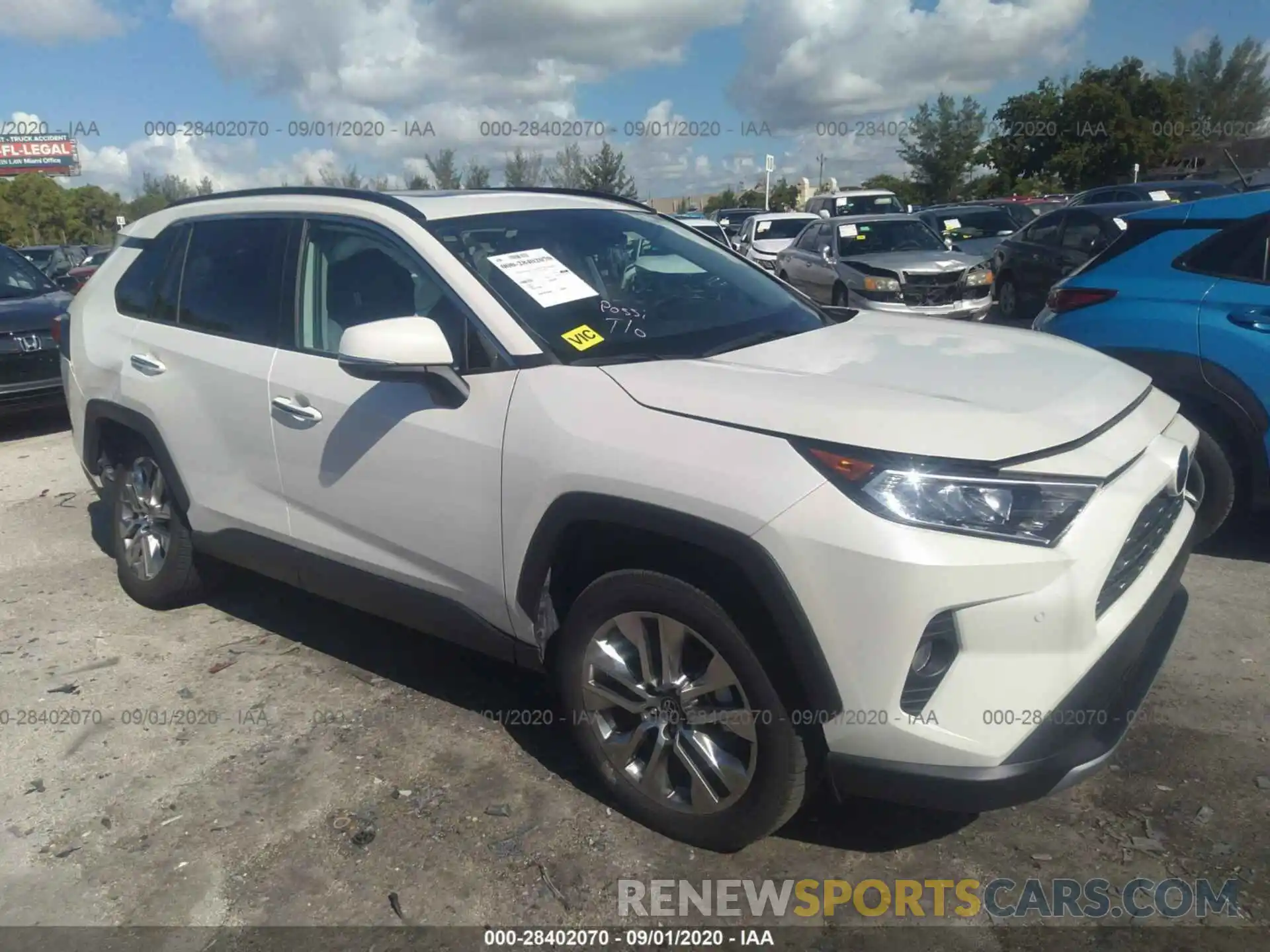 1 Photograph of a damaged car 2T3Y1RFV5KC009915 TOYOTA RAV4 2019