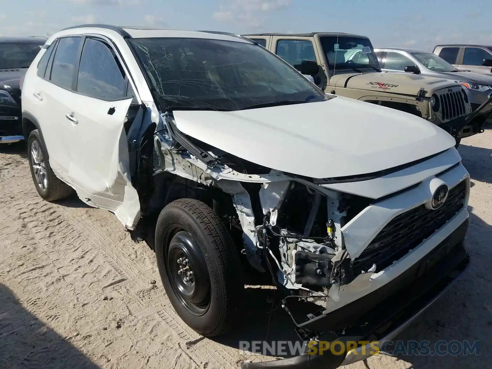 1 Photograph of a damaged car 2T3Y1RFV5KC010322 TOYOTA RAV4 2019