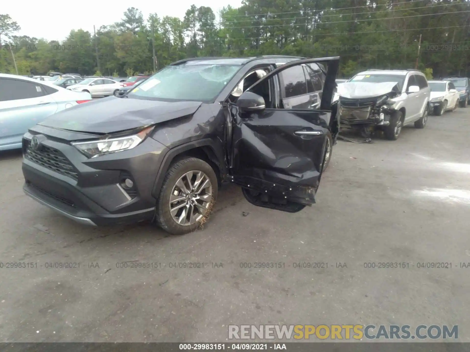 2 Photograph of a damaged car 2T3Y1RFV5KW043271 TOYOTA RAV4 2019