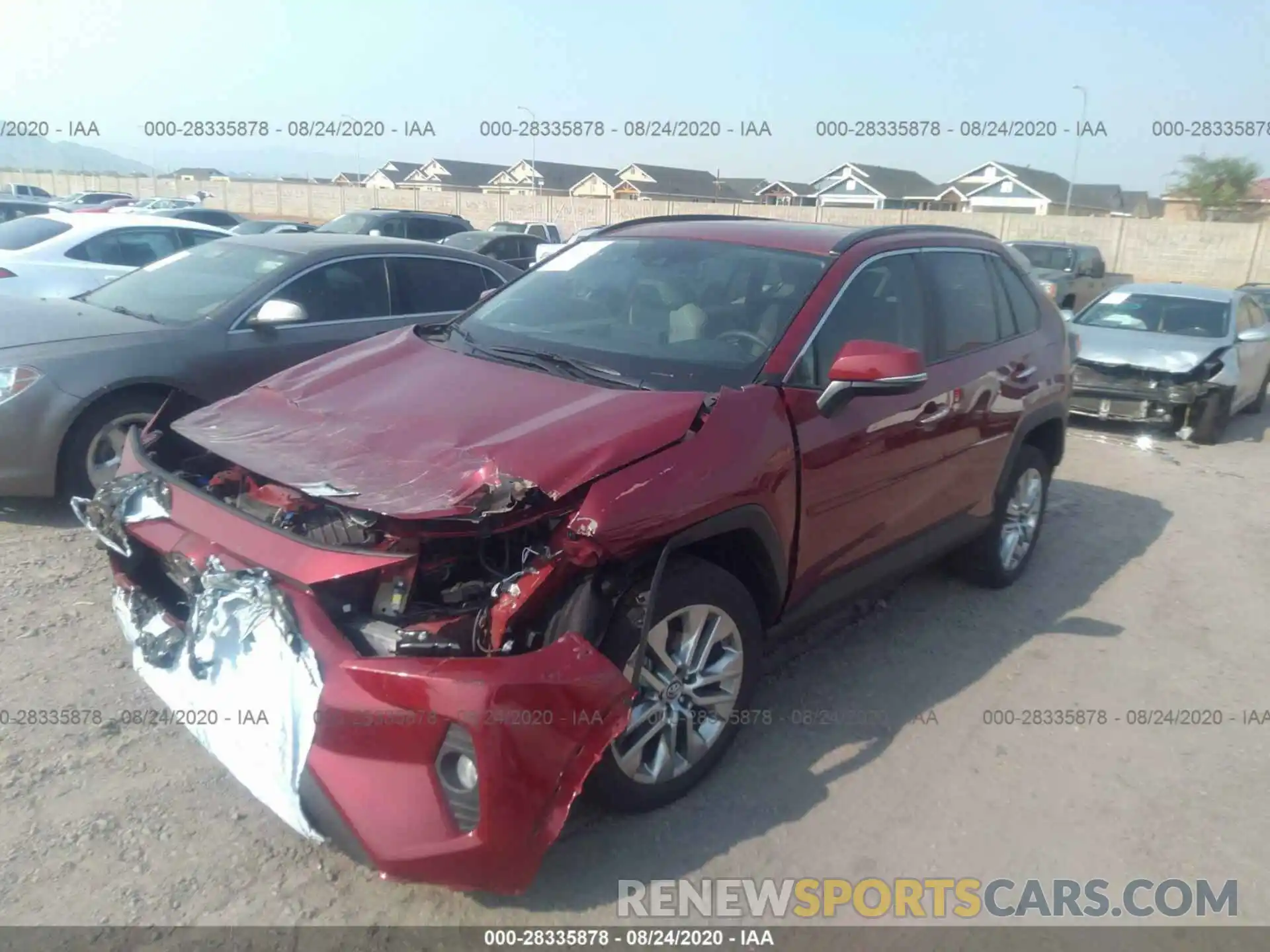 2 Photograph of a damaged car 2T3Y1RFV5KW054254 TOYOTA RAV4 2019