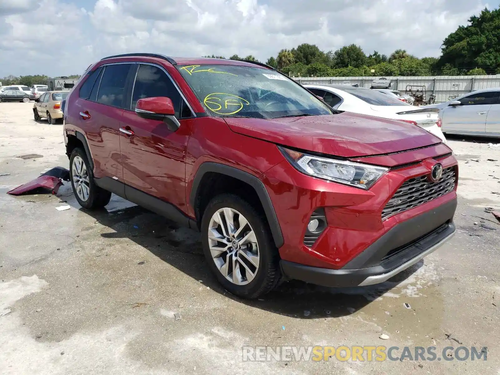 1 Photograph of a damaged car 2T3Y1RFV6KC007168 TOYOTA RAV4 2019