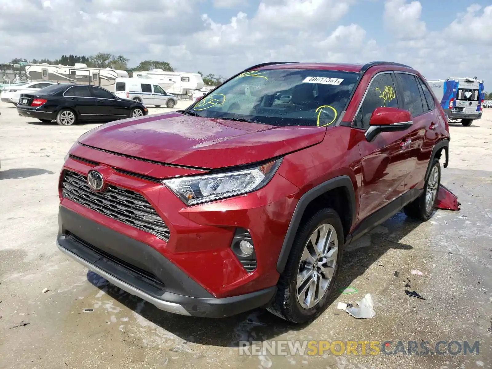 2 Фотография поврежденного автомобиля 2T3Y1RFV6KC007168 TOYOTA RAV4 2019