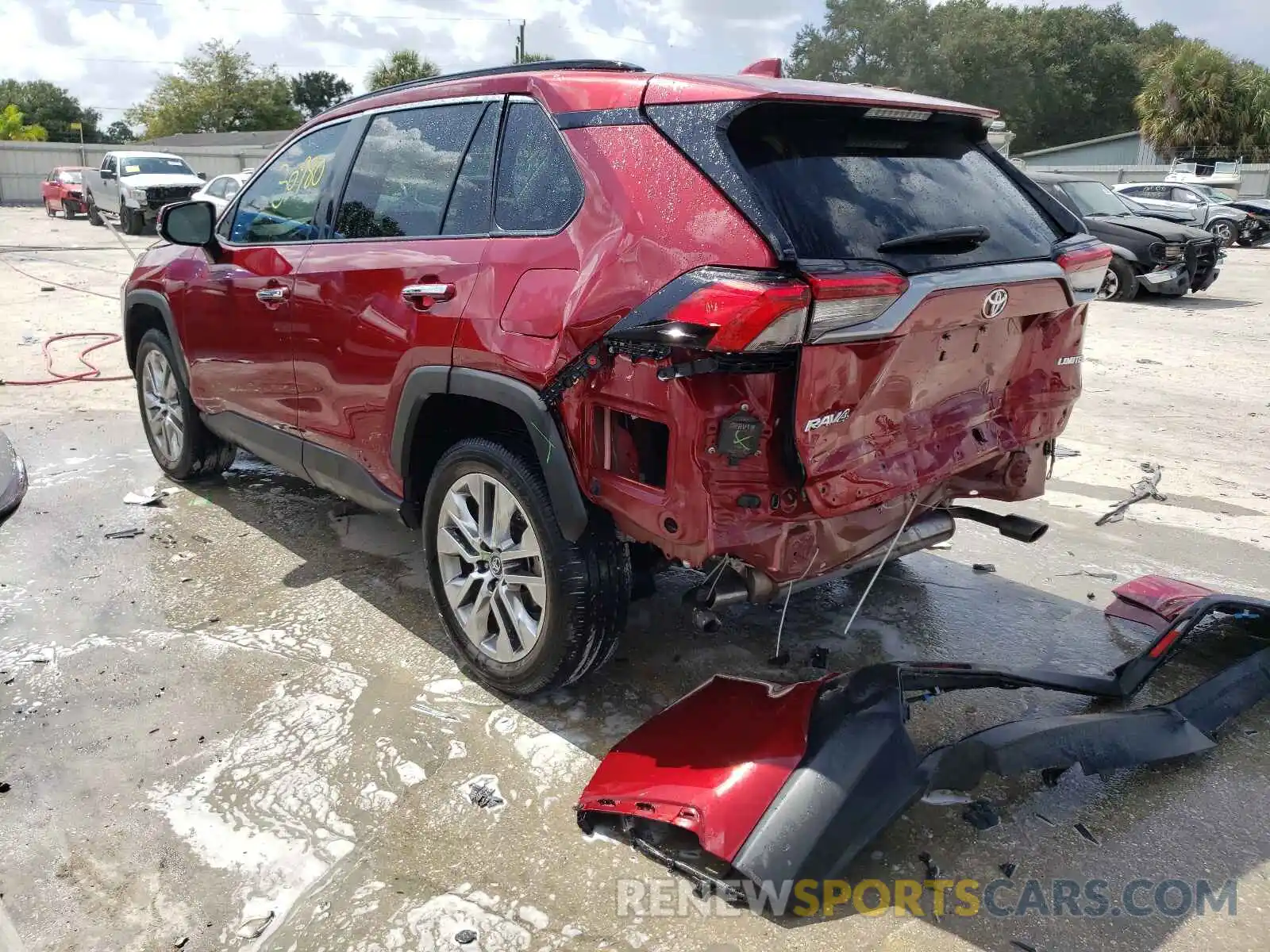 3 Photograph of a damaged car 2T3Y1RFV6KC007168 TOYOTA RAV4 2019