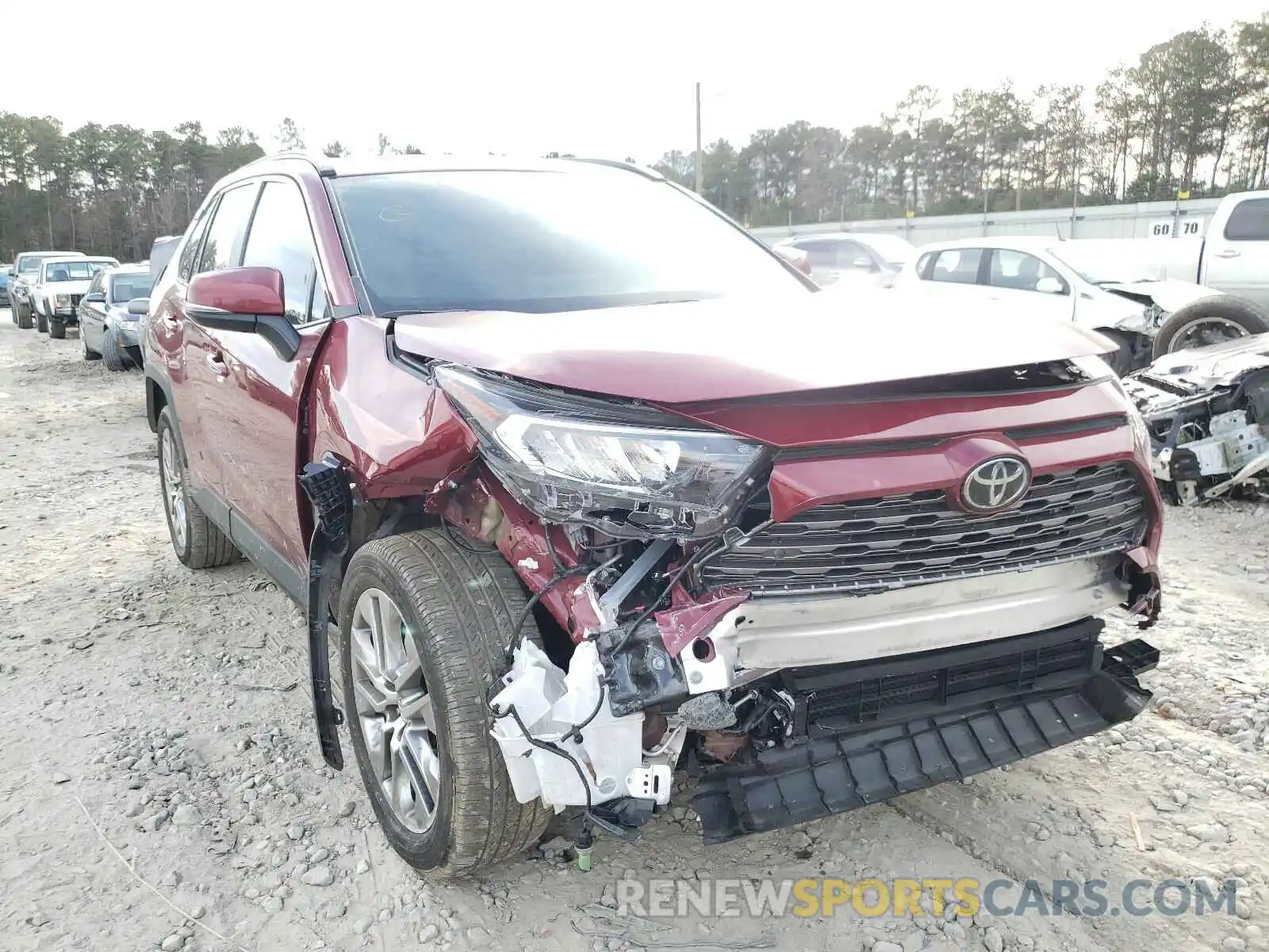 1 Photograph of a damaged car 2T3Y1RFV6KC012600 TOYOTA RAV4 2019