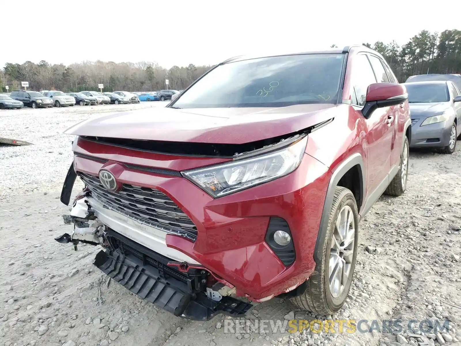 2 Photograph of a damaged car 2T3Y1RFV6KC012600 TOYOTA RAV4 2019