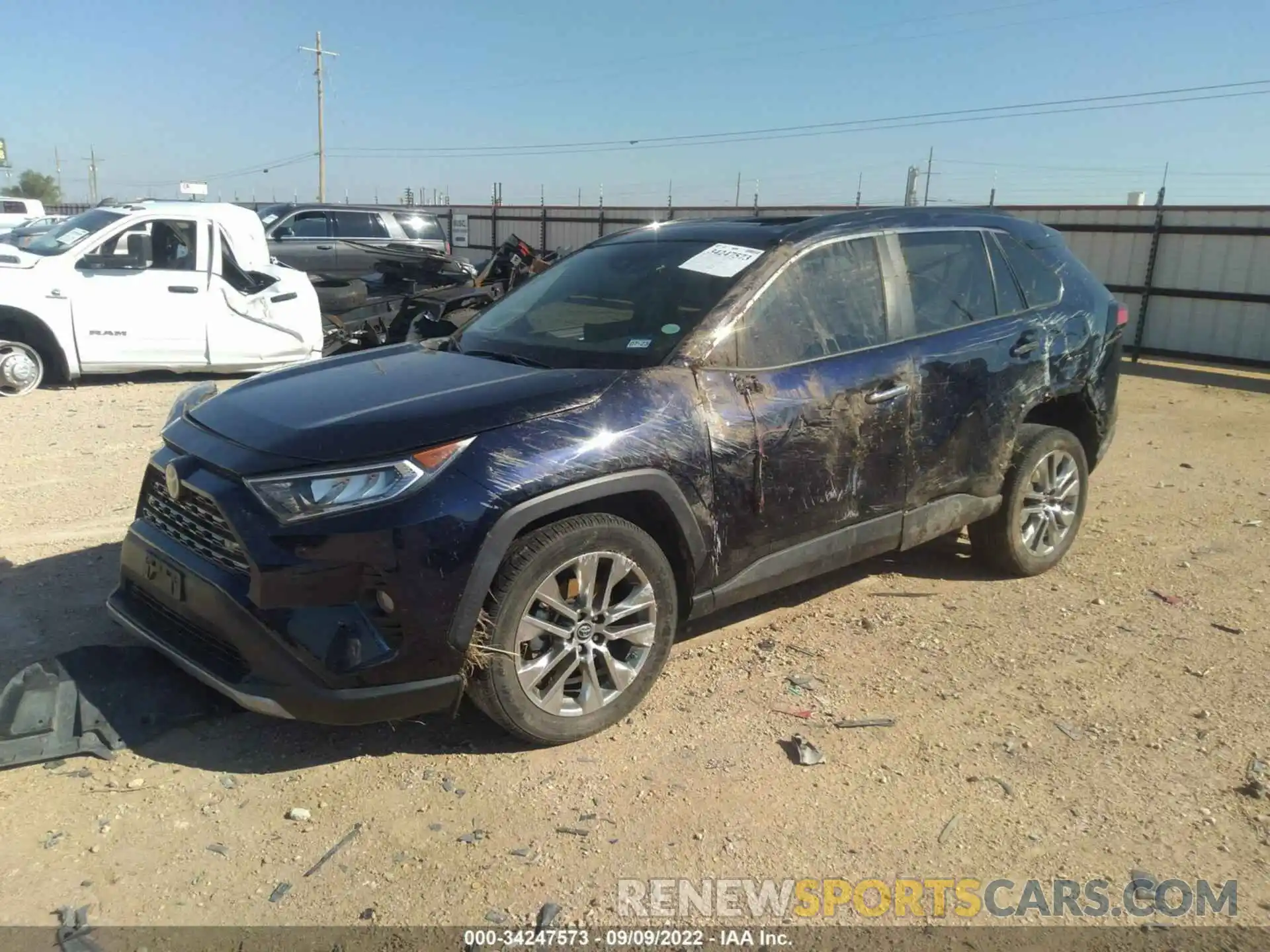 2 Photograph of a damaged car 2T3Y1RFV6KW031694 TOYOTA RAV4 2019