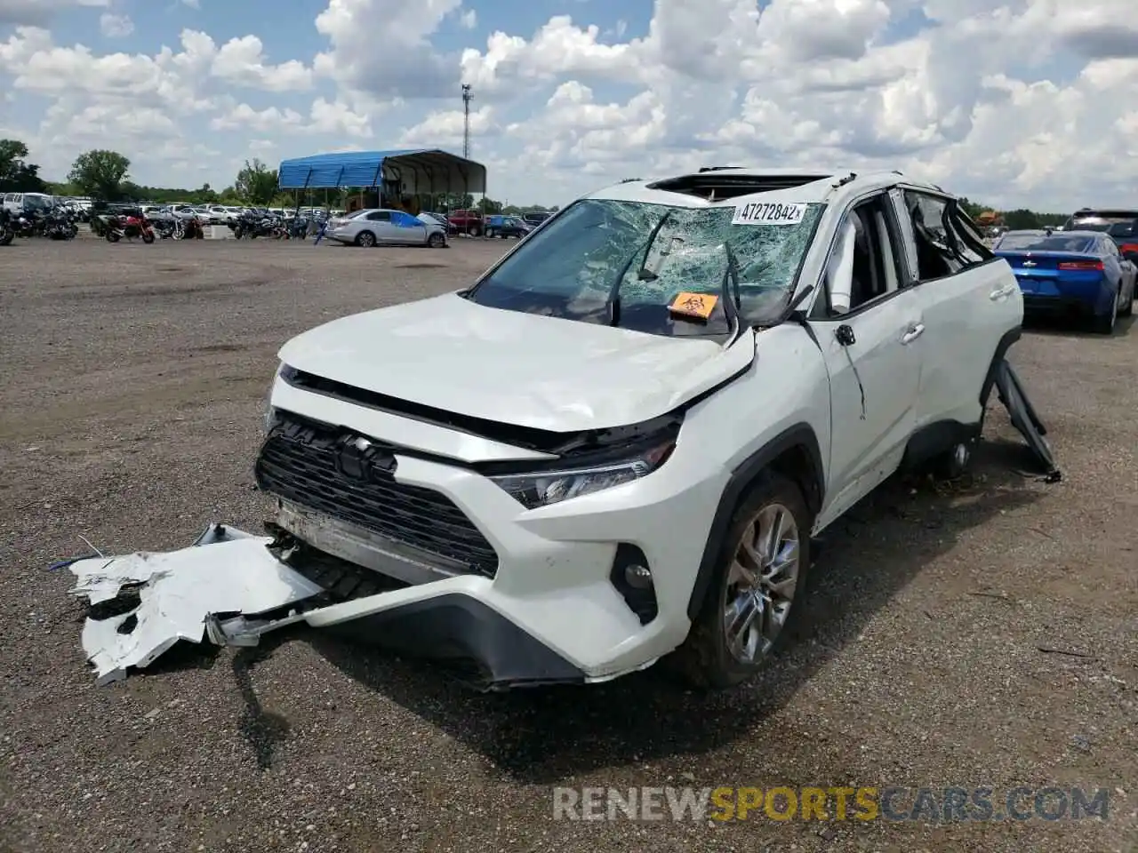 2 Photograph of a damaged car 2T3Y1RFV7KC007454 TOYOTA RAV4 2019