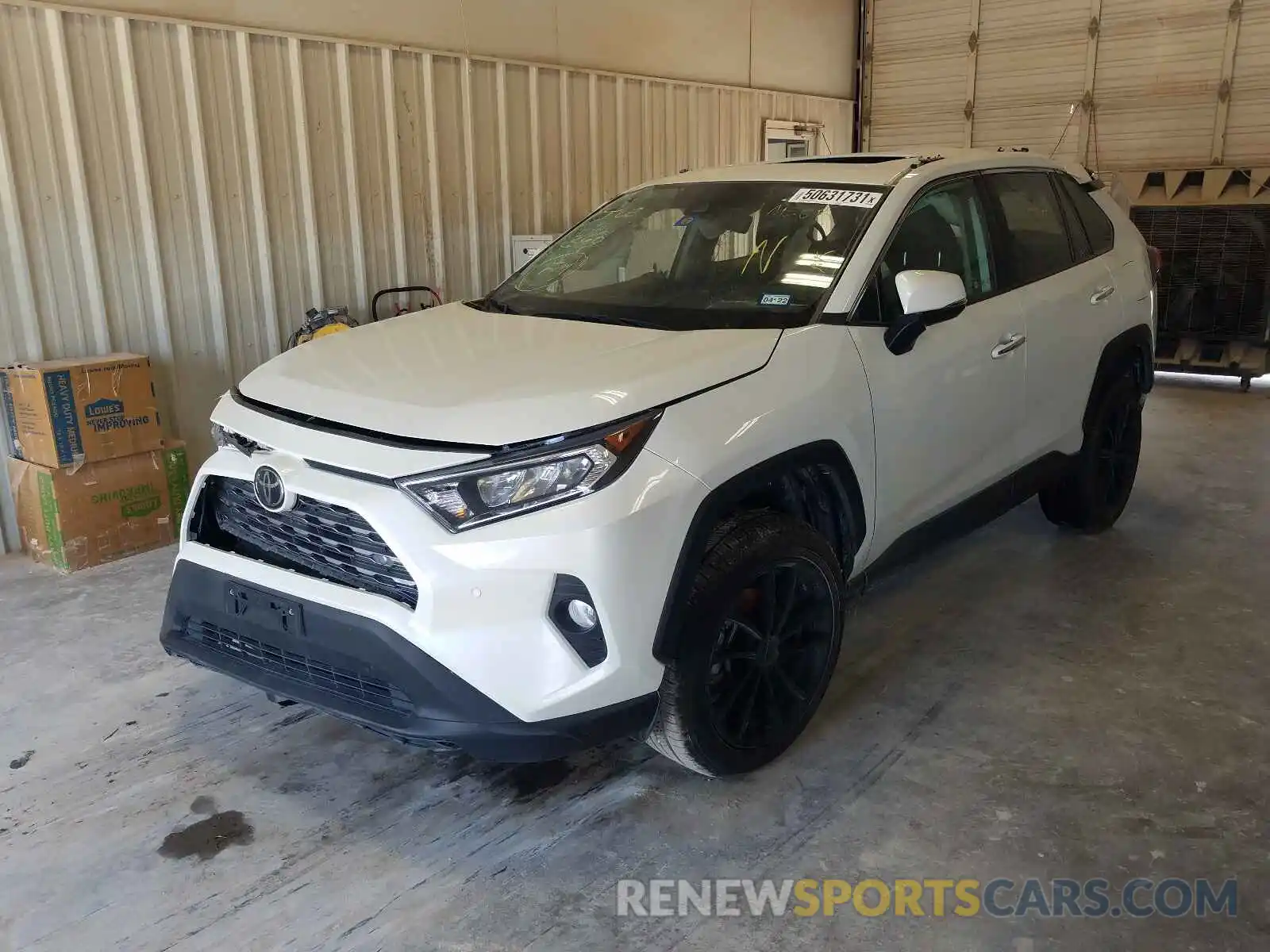 2 Photograph of a damaged car 2T3Y1RFV7KW035480 TOYOTA RAV4 2019