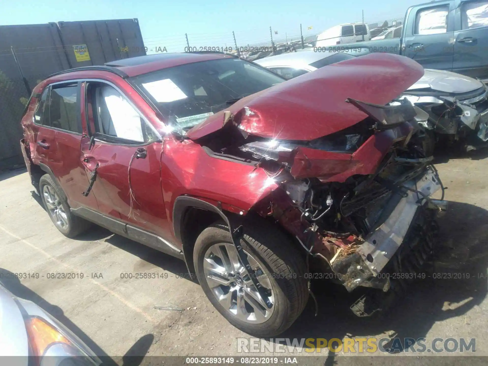 1 Photograph of a damaged car 2T3Y1RFV9KC007701 TOYOTA RAV4 2019