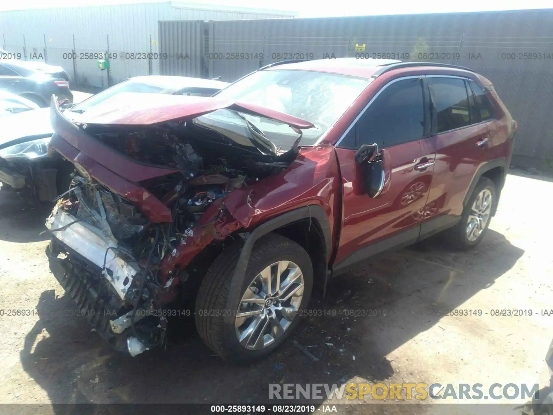 2 Photograph of a damaged car 2T3Y1RFV9KC007701 TOYOTA RAV4 2019