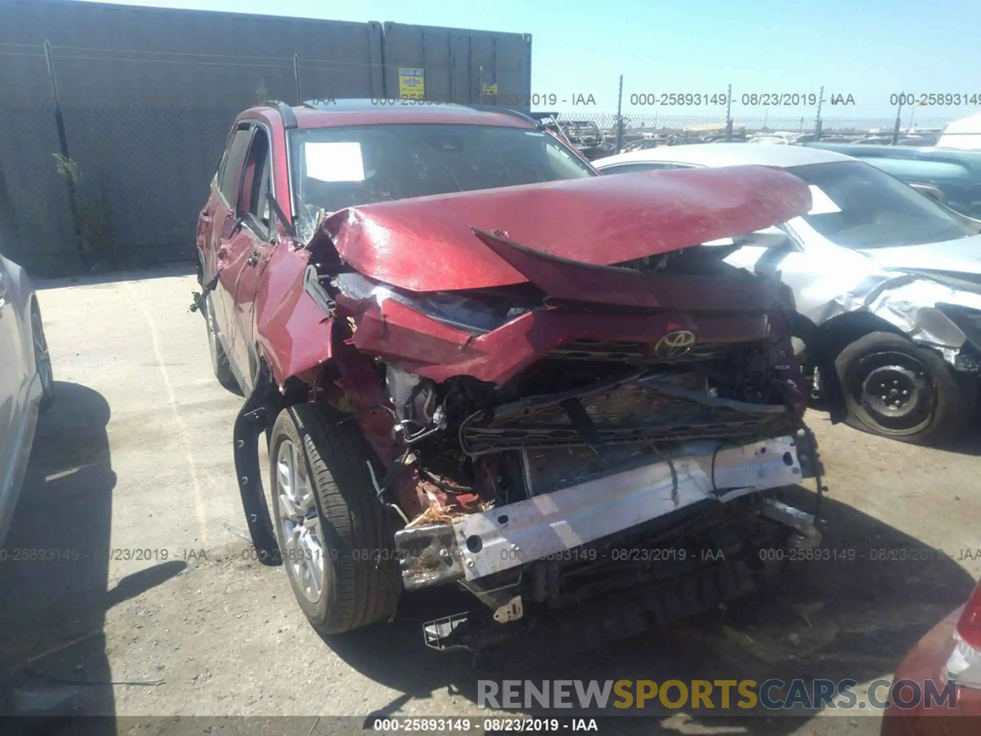 6 Photograph of a damaged car 2T3Y1RFV9KC007701 TOYOTA RAV4 2019