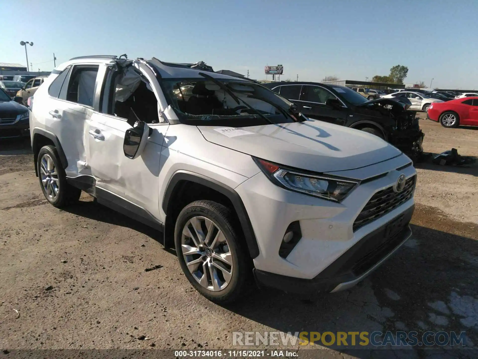 1 Photograph of a damaged car 2T3Y1RFV9KW023752 TOYOTA RAV4 2019