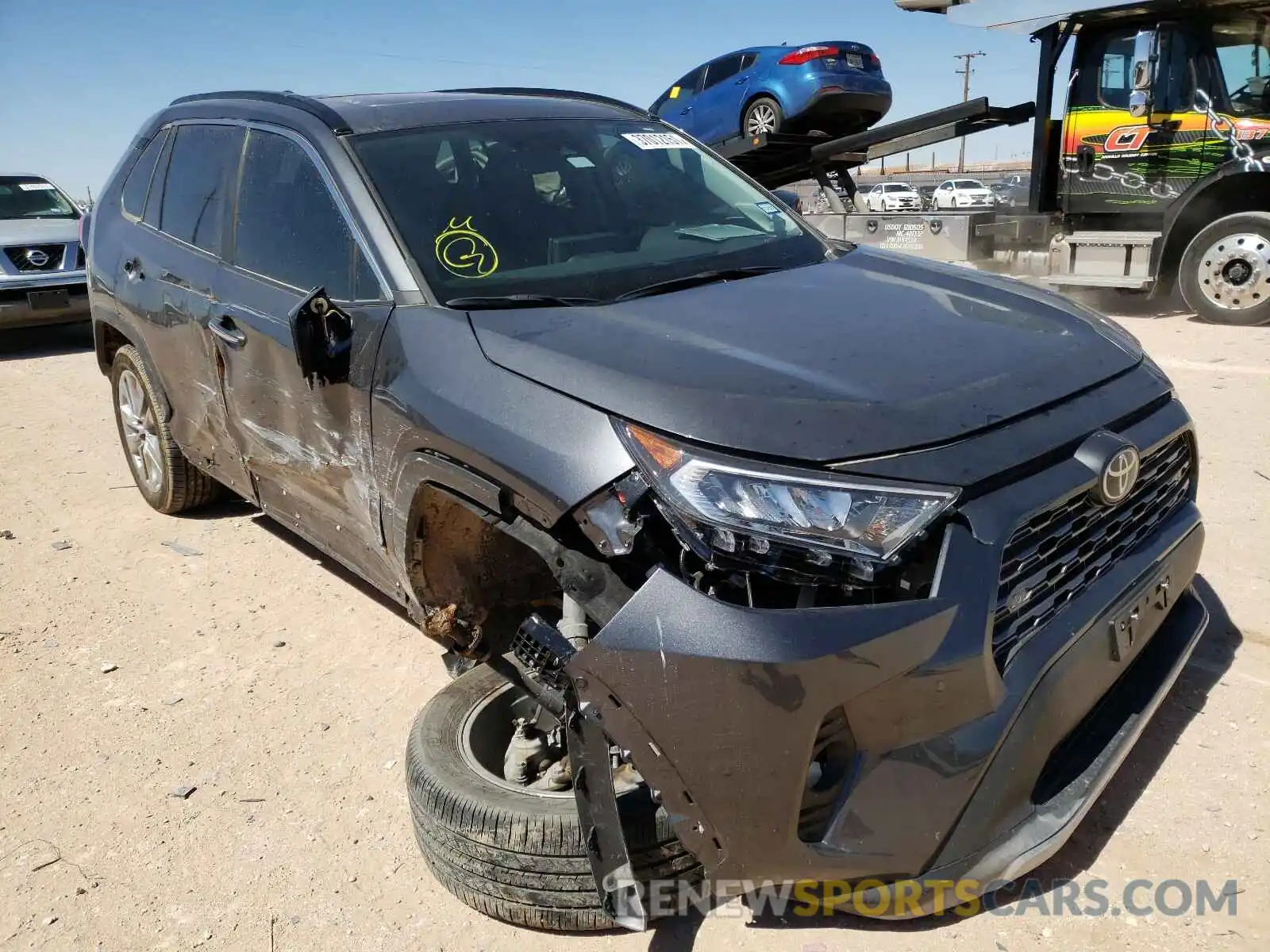 1 Photograph of a damaged car 2T3Y1RFVXKC011935 TOYOTA RAV4 2019