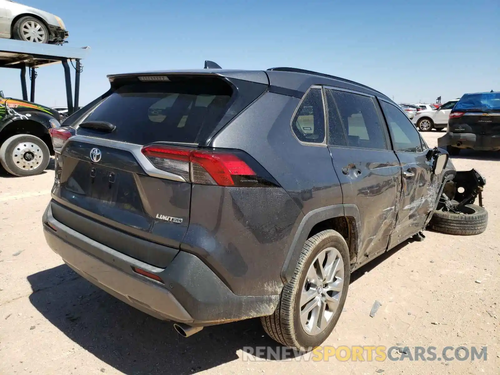 4 Photograph of a damaged car 2T3Y1RFVXKC011935 TOYOTA RAV4 2019