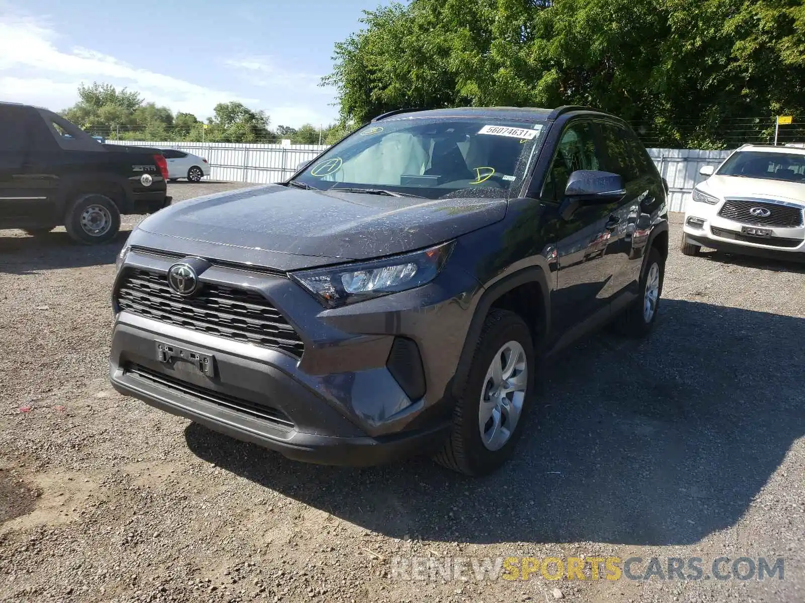 2 Photograph of a damaged car 2T3Z1RFV2KW019451 TOYOTA RAV4 2019