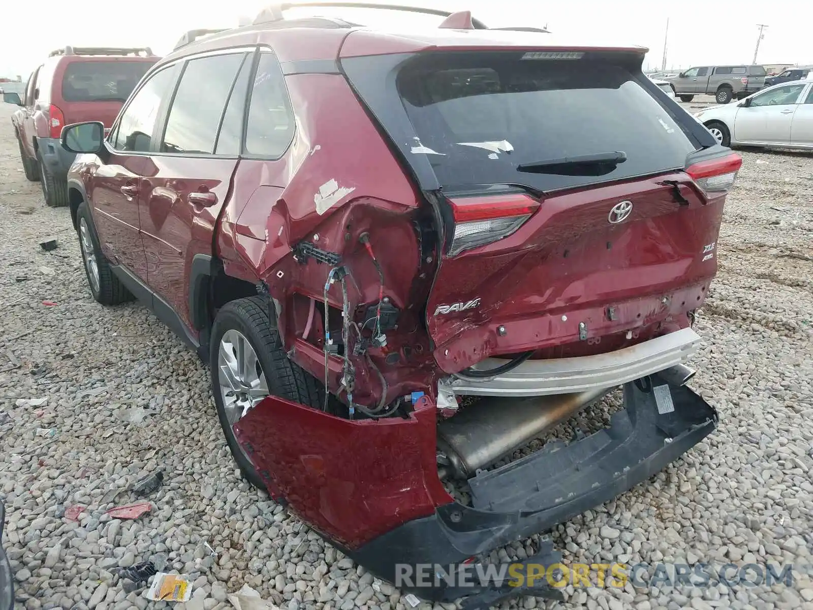 3 Photograph of a damaged car JTMA1RFV0KD012878 TOYOTA RAV4 2019