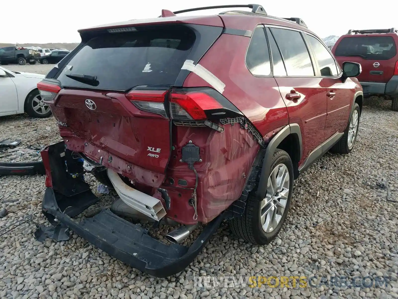 4 Photograph of a damaged car JTMA1RFV0KD012878 TOYOTA RAV4 2019