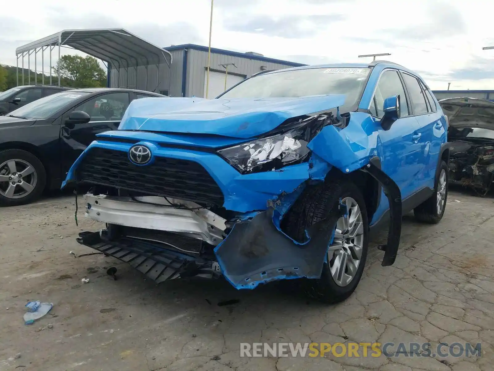 2 Photograph of a damaged car JTMA1RFV0KD024982 TOYOTA RAV4 2019