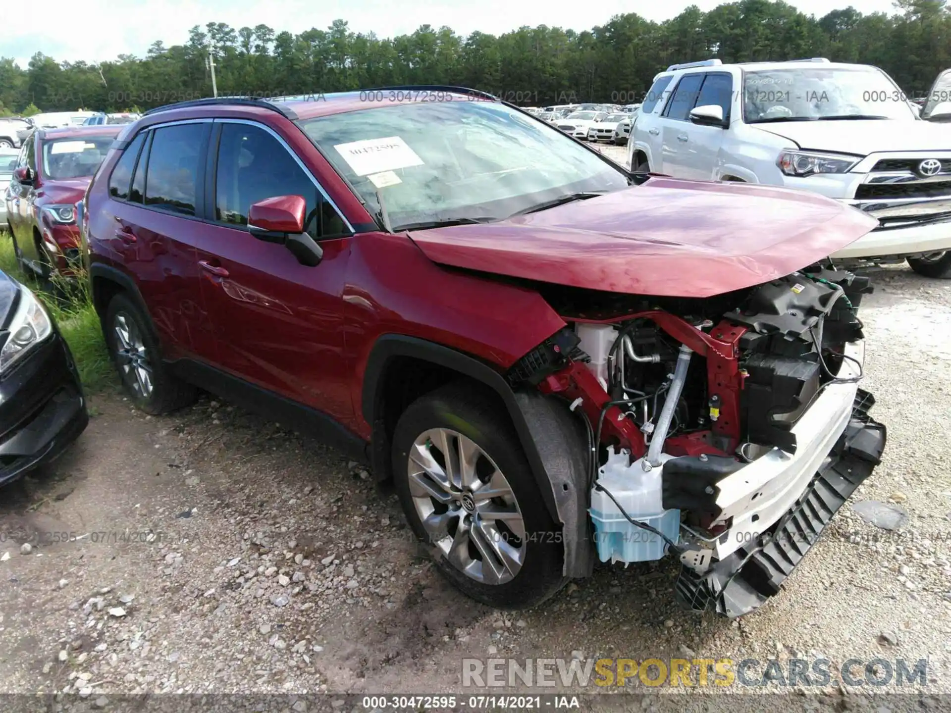 1 Photograph of a damaged car JTMA1RFV0KD027249 TOYOTA RAV4 2019