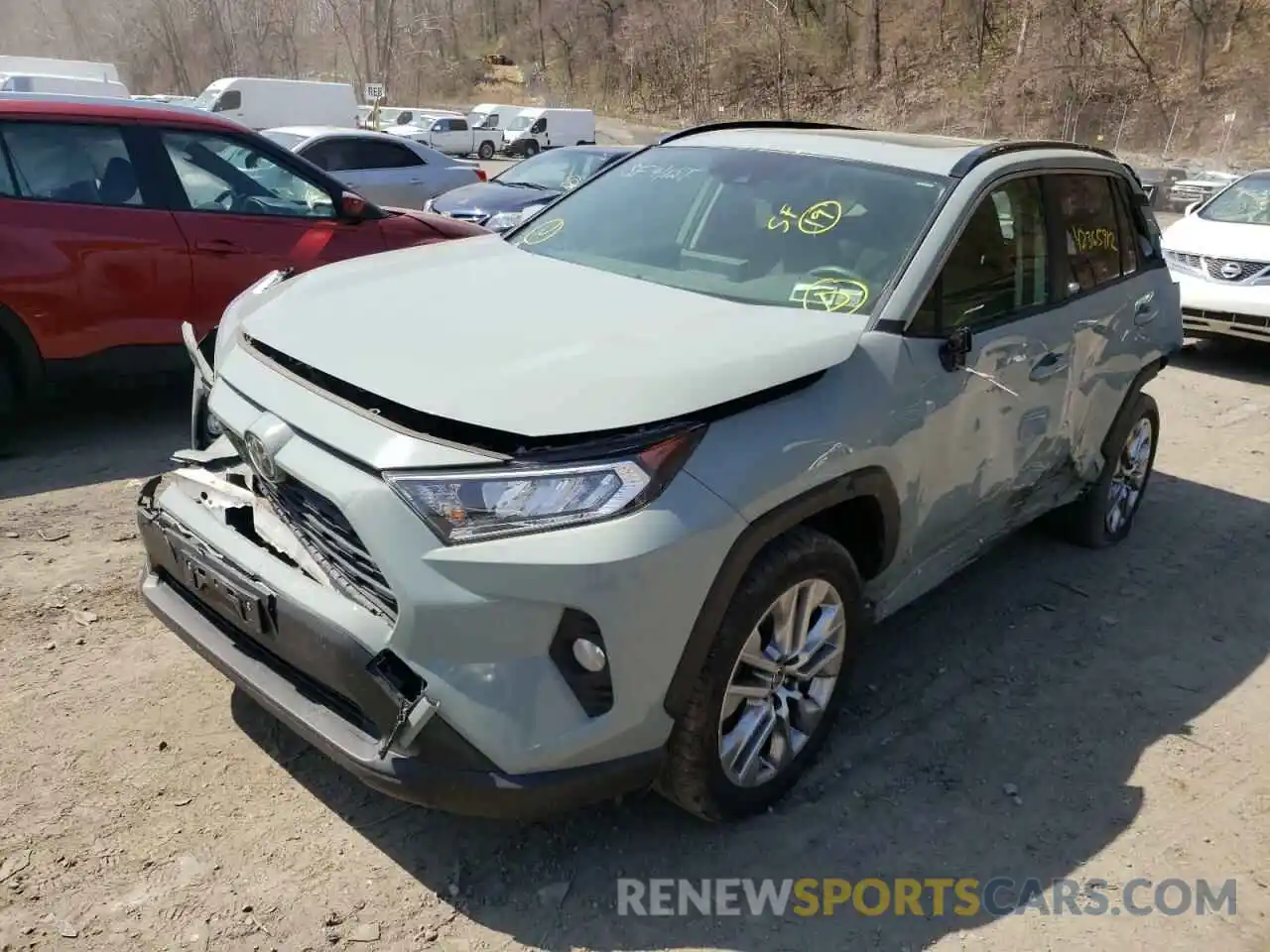 2 Photograph of a damaged car JTMA1RFV0KD039210 TOYOTA RAV4 2019