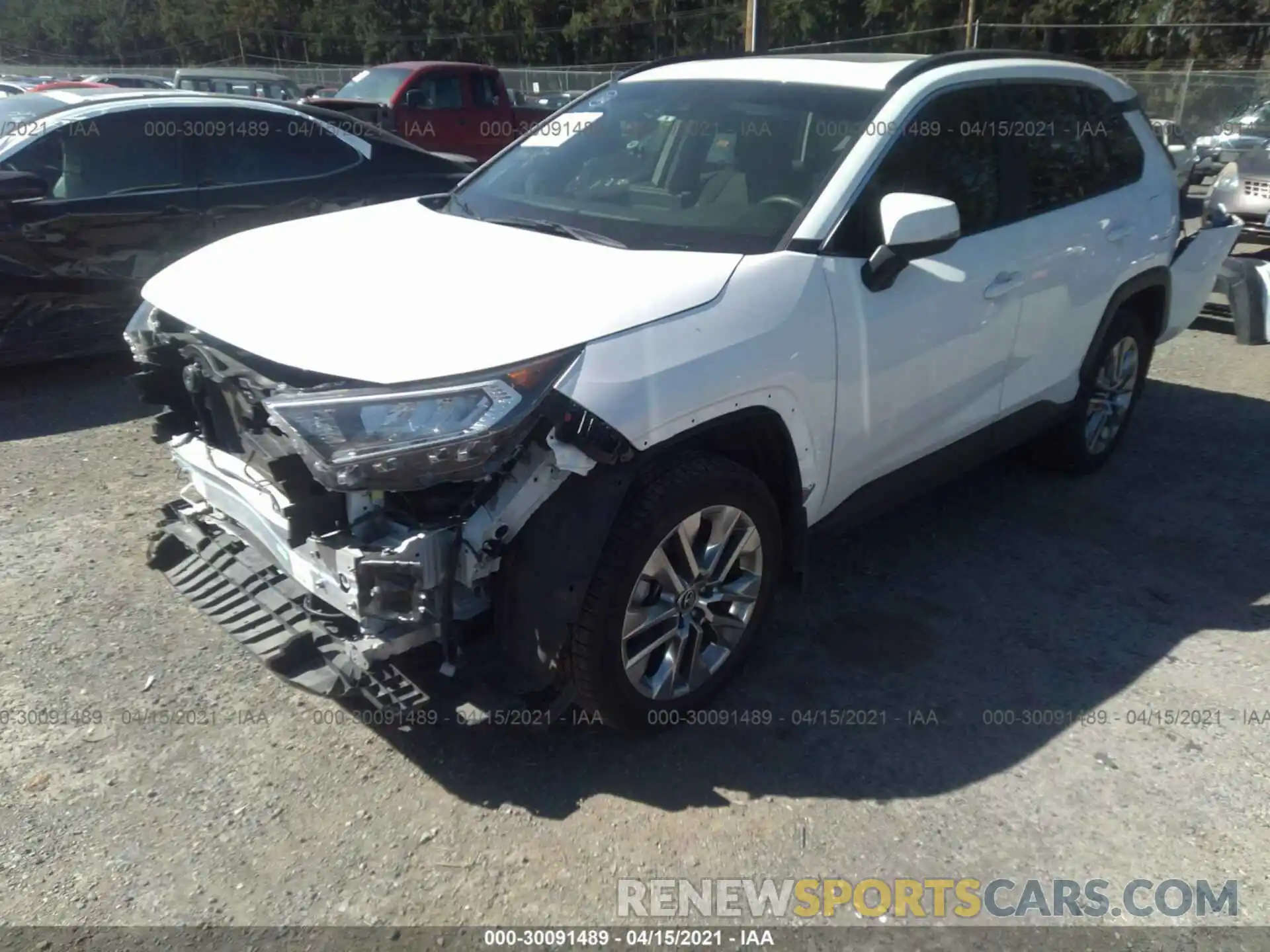 2 Photograph of a damaged car JTMA1RFV0KD500342 TOYOTA RAV4 2019