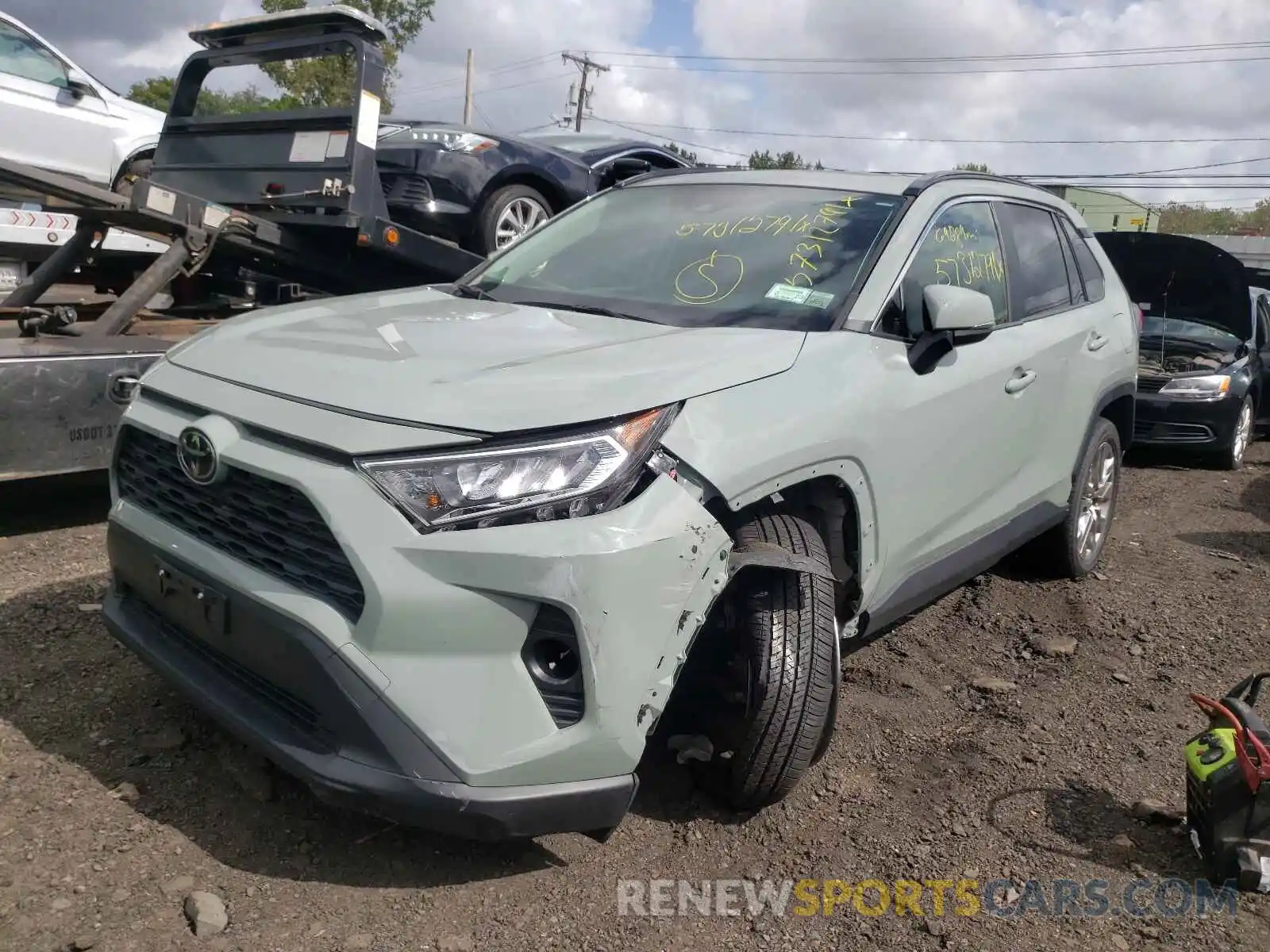 2 Photograph of a damaged car JTMA1RFV0KD508120 TOYOTA RAV4 2019