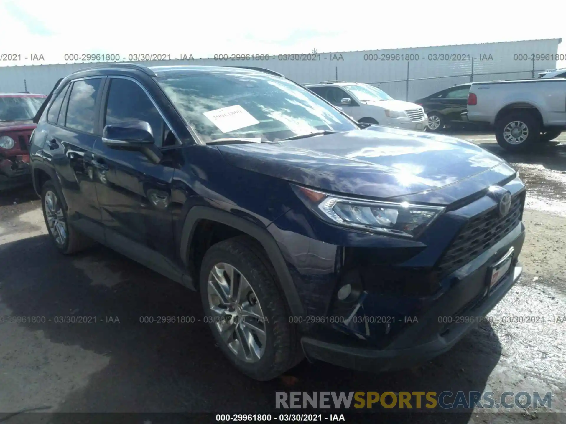 1 Photograph of a damaged car JTMA1RFV0KD513415 TOYOTA RAV4 2019