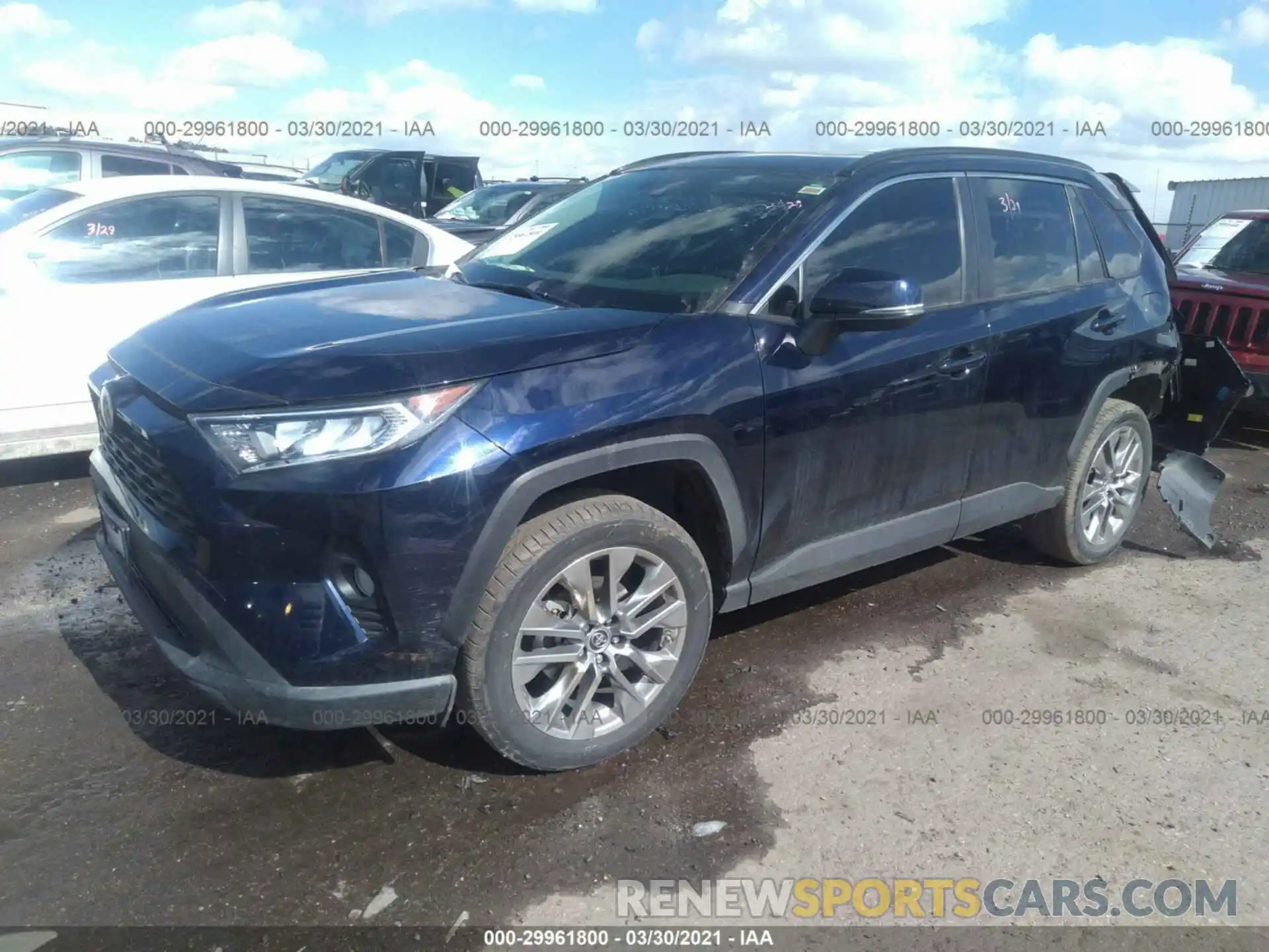 2 Photograph of a damaged car JTMA1RFV0KD513415 TOYOTA RAV4 2019