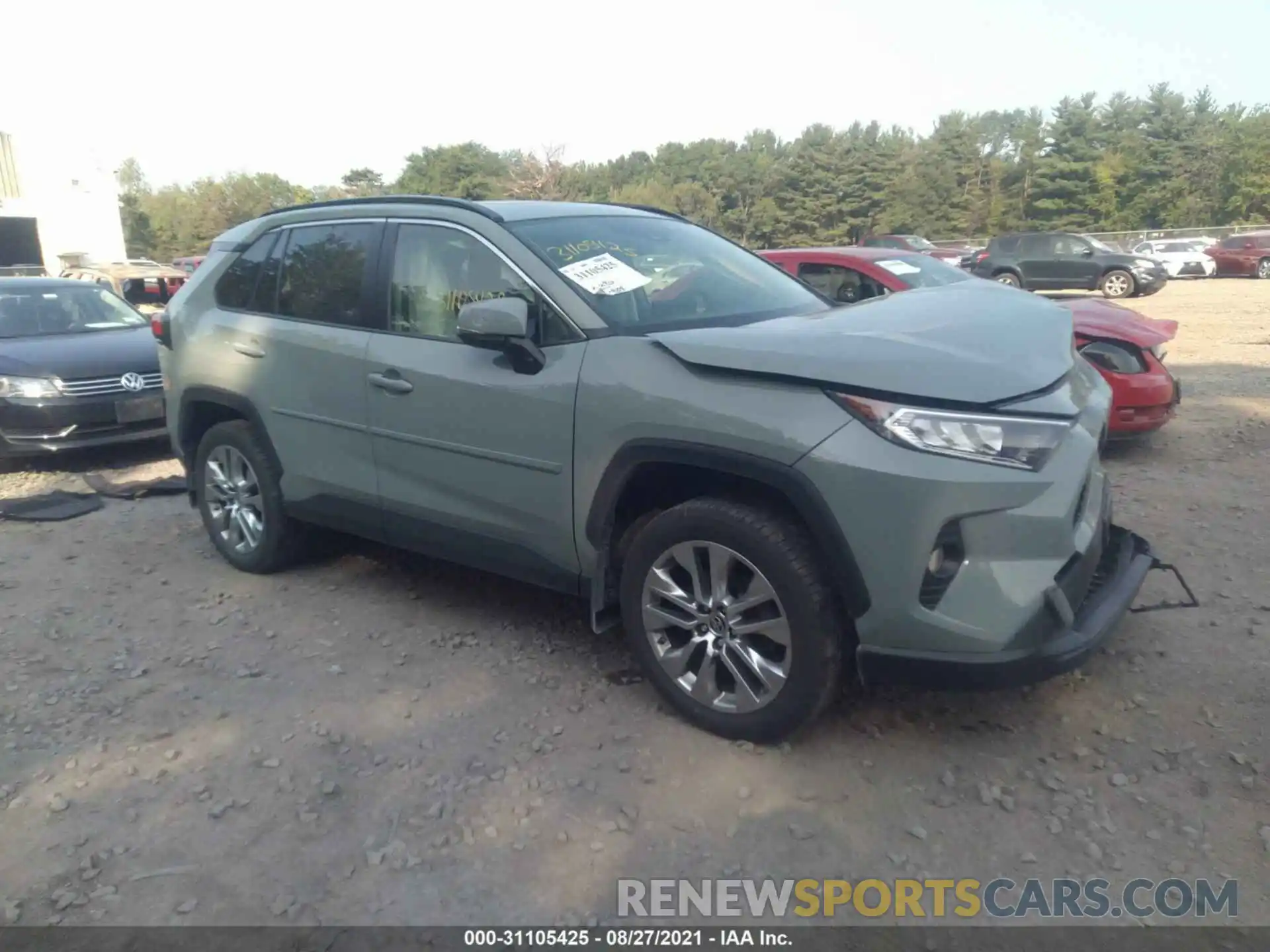 1 Photograph of a damaged car JTMA1RFV0KD523040 TOYOTA RAV4 2019