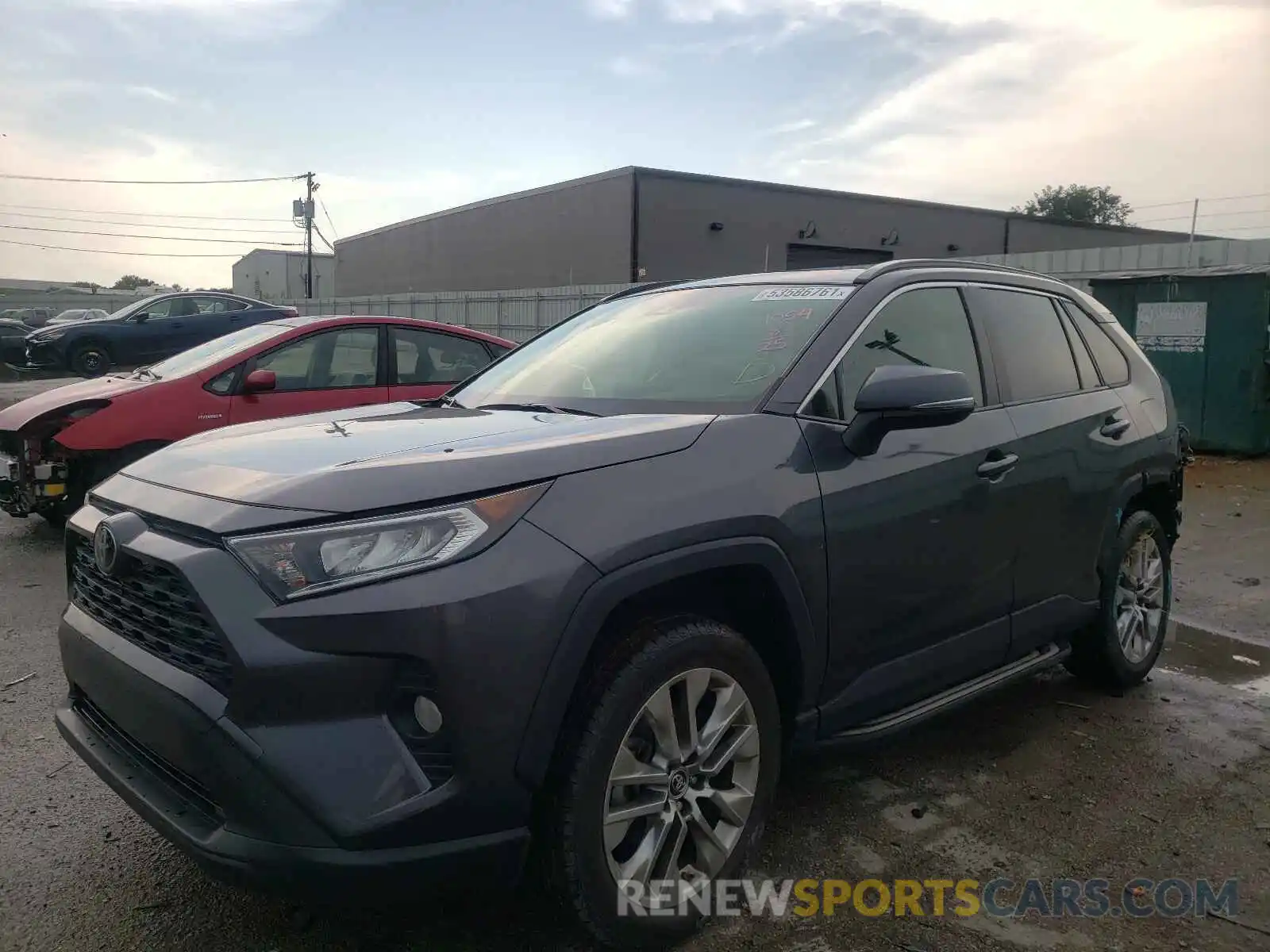 2 Photograph of a damaged car JTMA1RFV0KJ004054 TOYOTA RAV4 2019