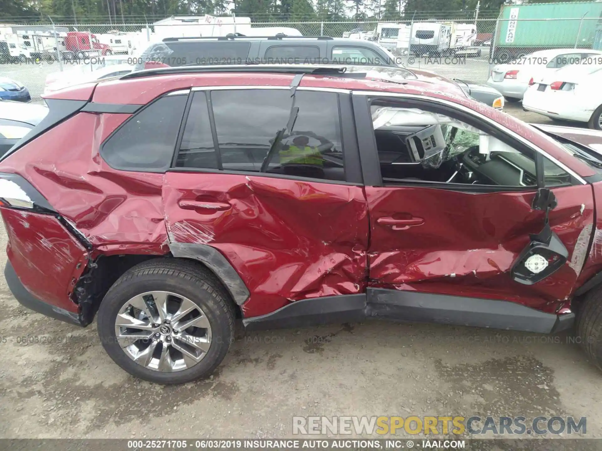 6 Photograph of a damaged car JTMA1RFV0KJ005172 TOYOTA RAV4 2019