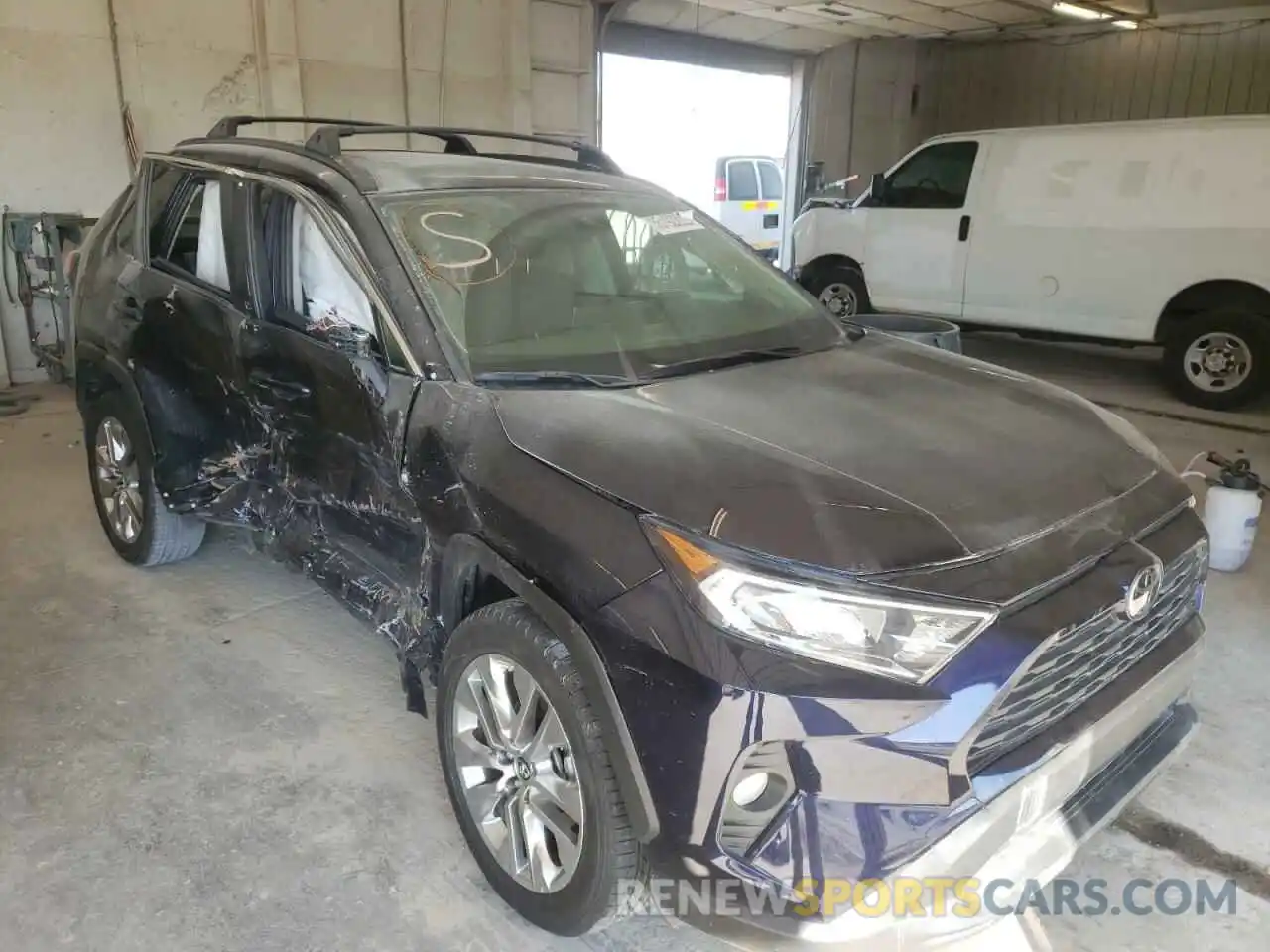 1 Photograph of a damaged car JTMA1RFV1KD504786 TOYOTA RAV4 2019