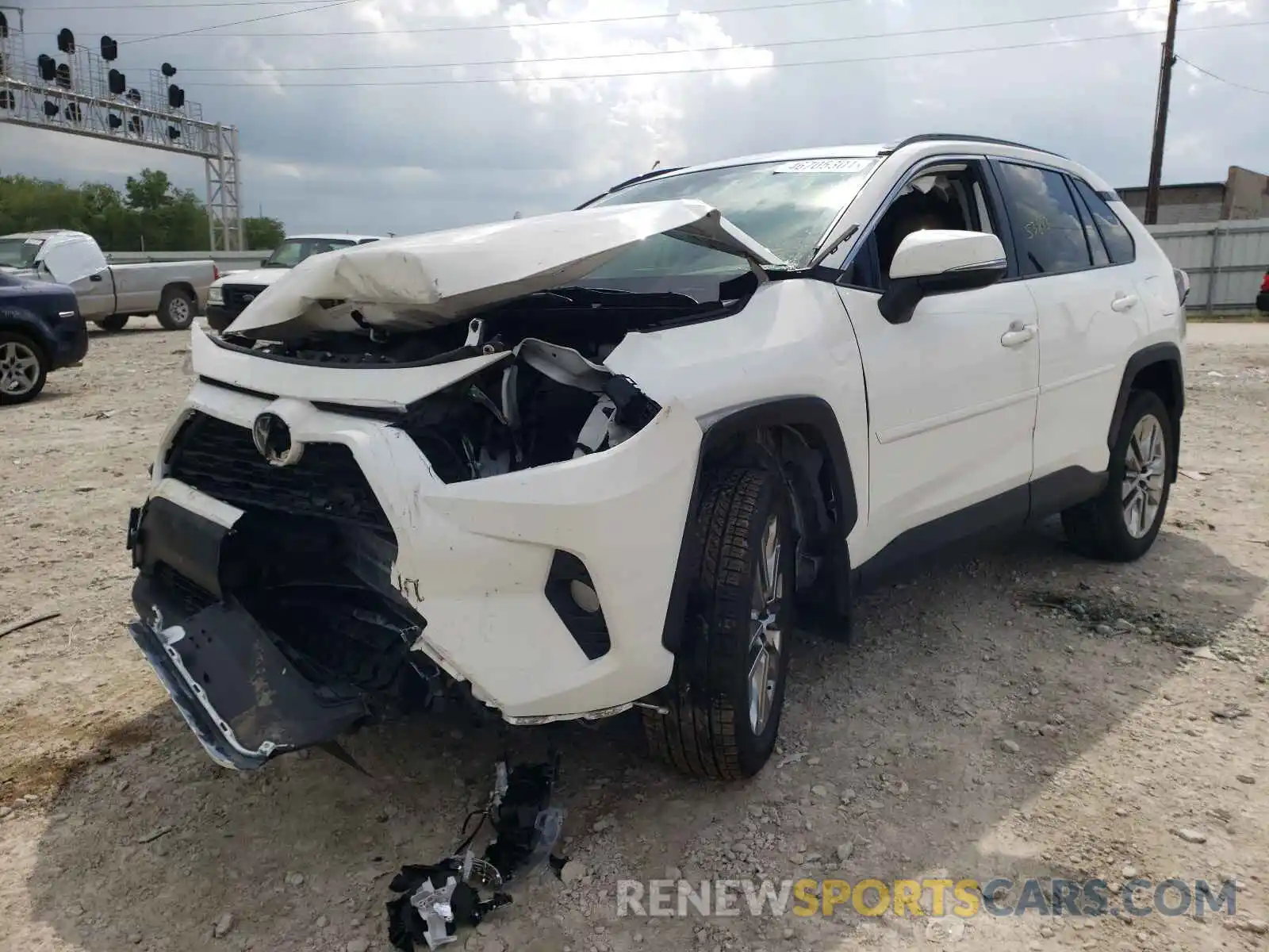 2 Photograph of a damaged car JTMA1RFV2KD003647 TOYOTA RAV4 2019