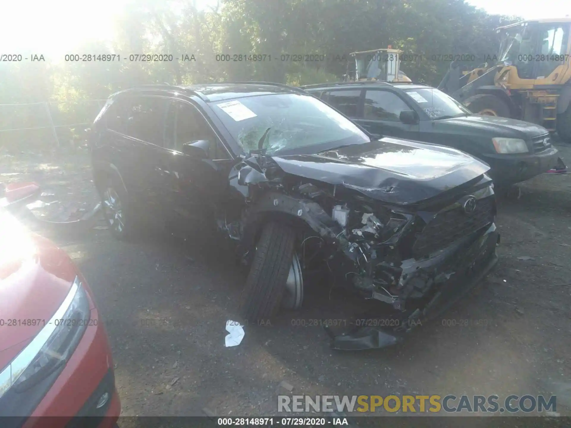 1 Photograph of a damaged car JTMA1RFV2KD045154 TOYOTA RAV4 2019