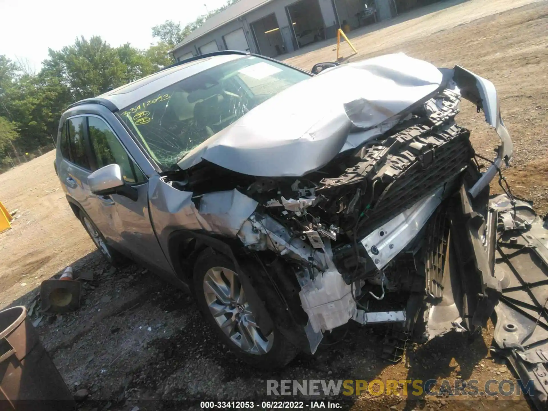 1 Photograph of a damaged car JTMA1RFV3KD023860 TOYOTA RAV4 2019