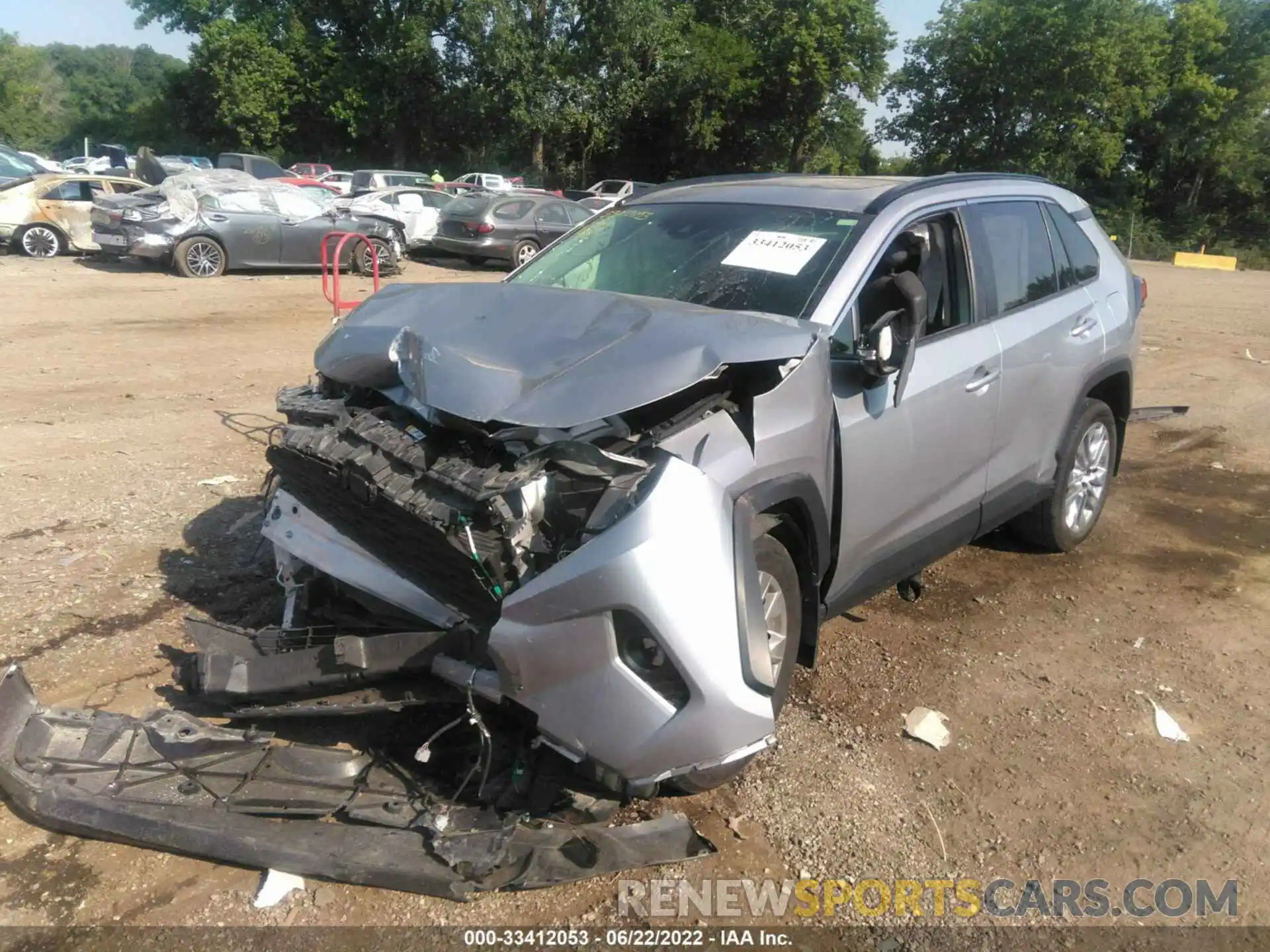 2 Photograph of a damaged car JTMA1RFV3KD023860 TOYOTA RAV4 2019