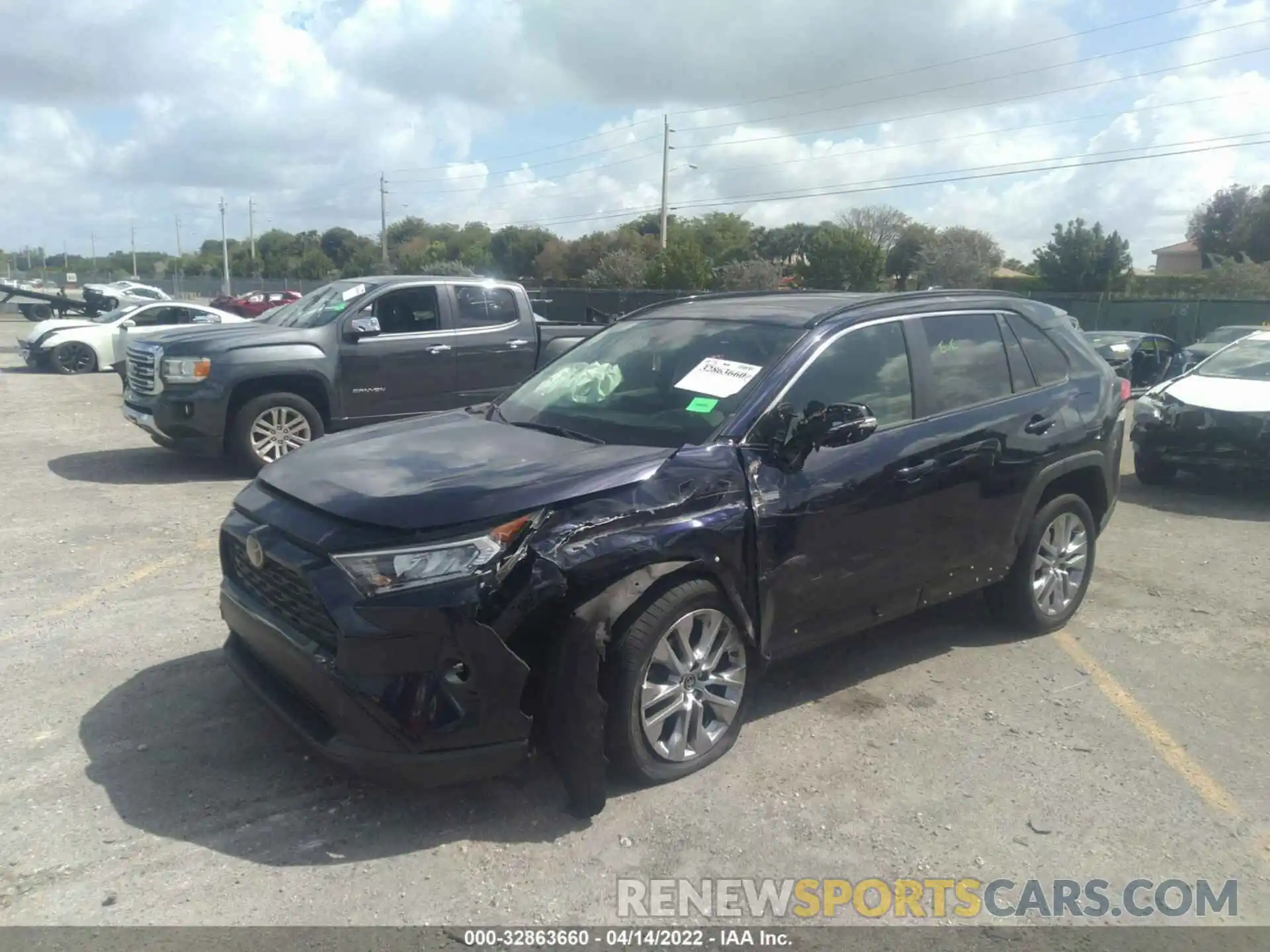 2 Photograph of a damaged car JTMA1RFV3KD027357 TOYOTA RAV4 2019