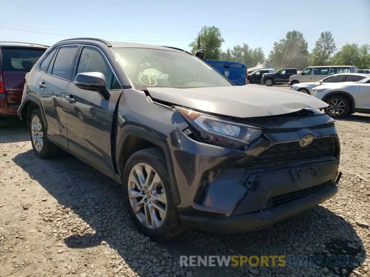 1 Photograph of a damaged car JTMA1RFV3KD029027 TOYOTA RAV4 2019