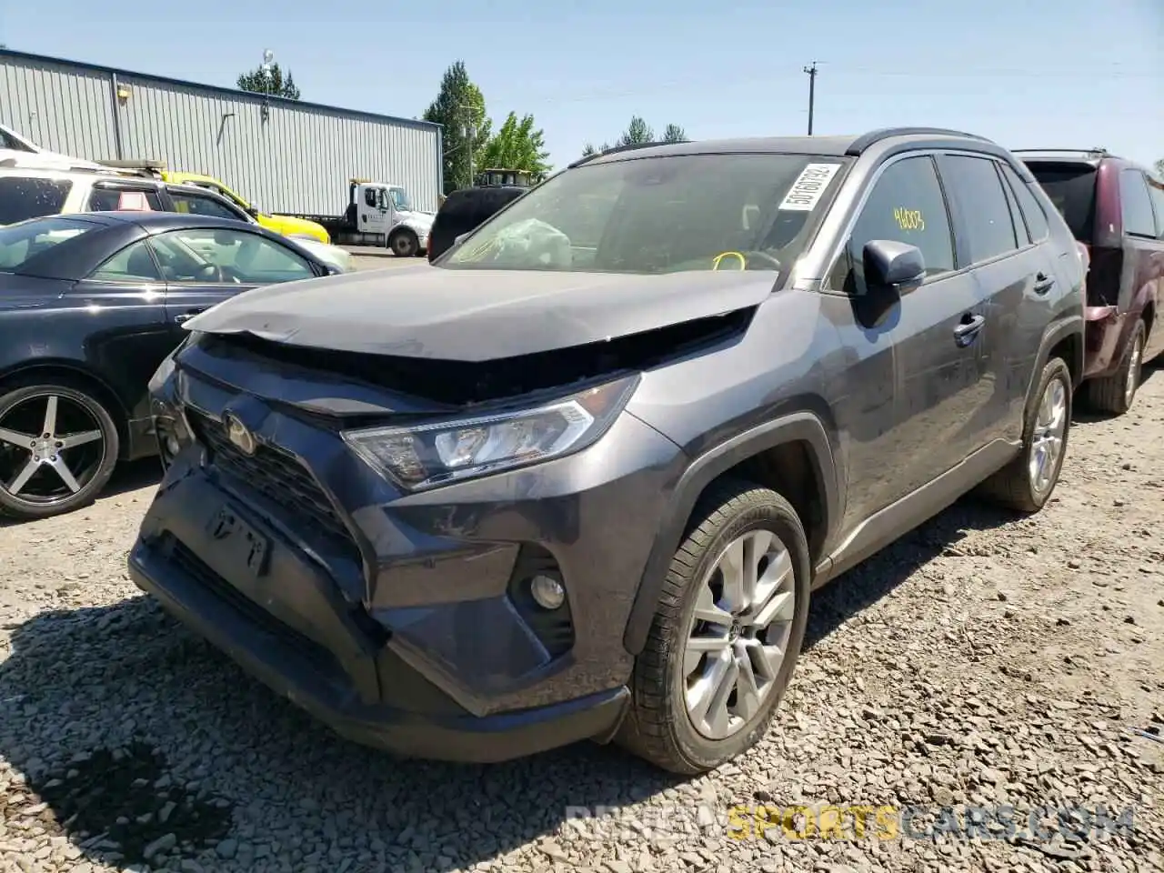 2 Photograph of a damaged car JTMA1RFV3KD029027 TOYOTA RAV4 2019