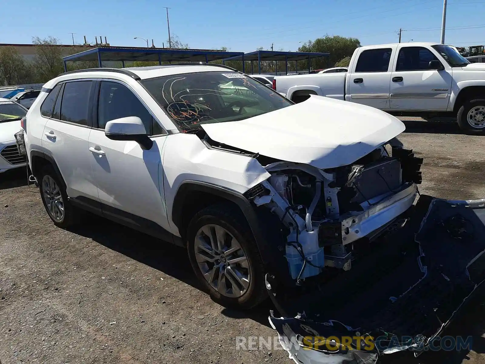 1 Photograph of a damaged car JTMA1RFV3KD030582 TOYOTA RAV4 2019