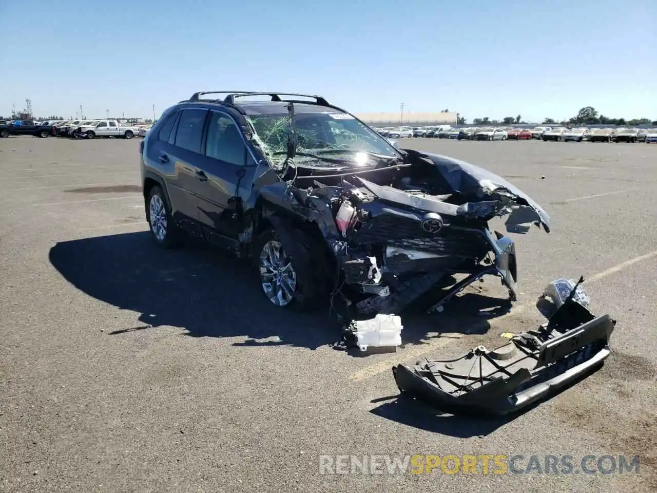 1 Photograph of a damaged car JTMA1RFV3KD033689 TOYOTA RAV4 2019