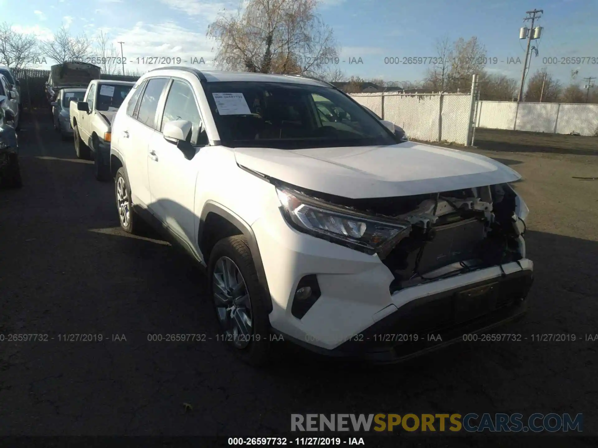 1 Photograph of a damaged car JTMA1RFV3KD037032 TOYOTA RAV4 2019