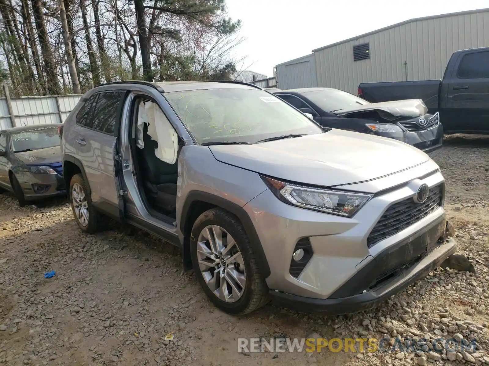 1 Photograph of a damaged car JTMA1RFV3KD037502 TOYOTA RAV4 2019